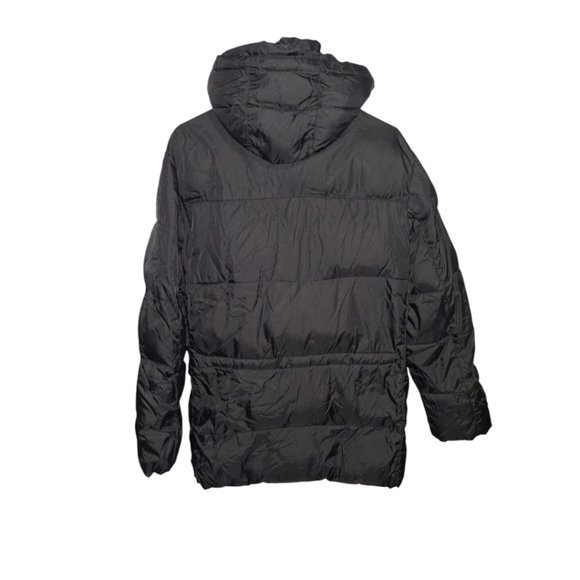 COLE HAAN SIGNATURE MEN'S Medium BLACK PUFFER JACKET COAT WITH REMOVABLE HOOD - Picture 4 of 14